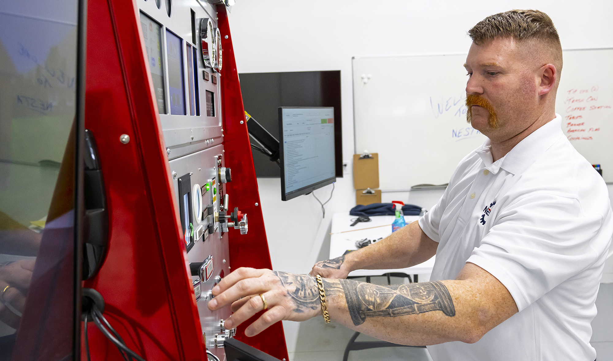 Firefighter Trainee Operating Control Panel
