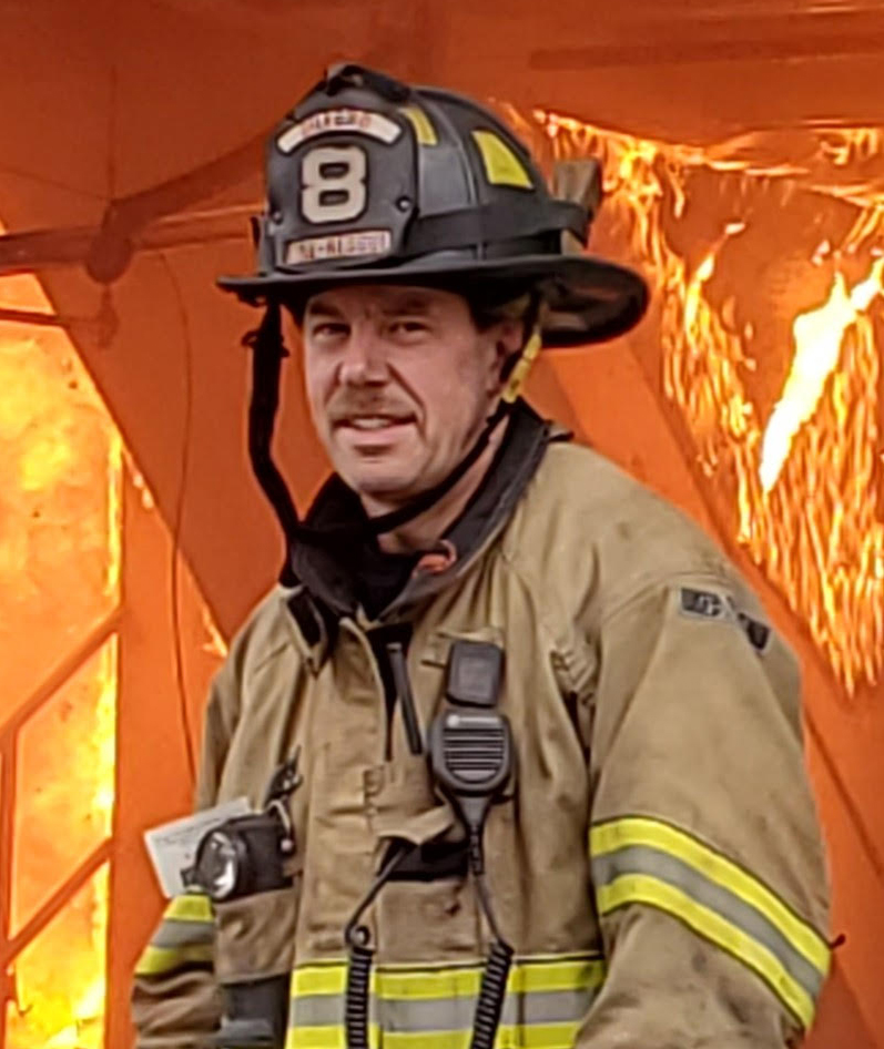 Firefighter near Fire Rescue